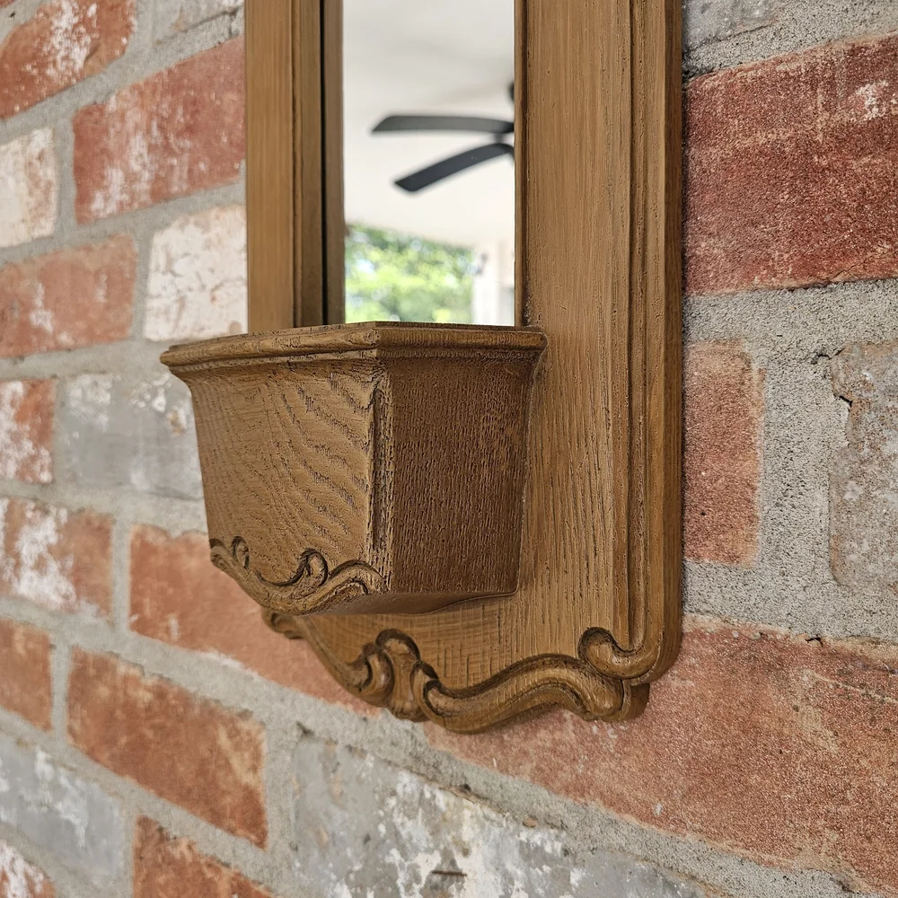 Homco Gold-Tone Ornate Narrow Wall Mirror